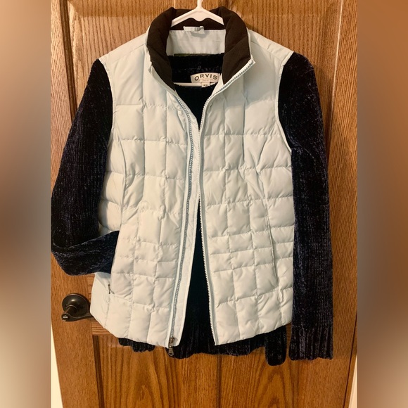 Light Blue Eddie Bauer Goose Down Vest - Picture 4 of 12